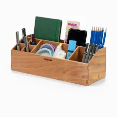 ProKit Eğimli Masaüstü Organizer - 7 Bölmeli - Kiraz Ağacından