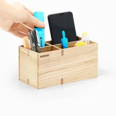 4 Bölmeli Kalemlik ve Organizer - Akçaağaç